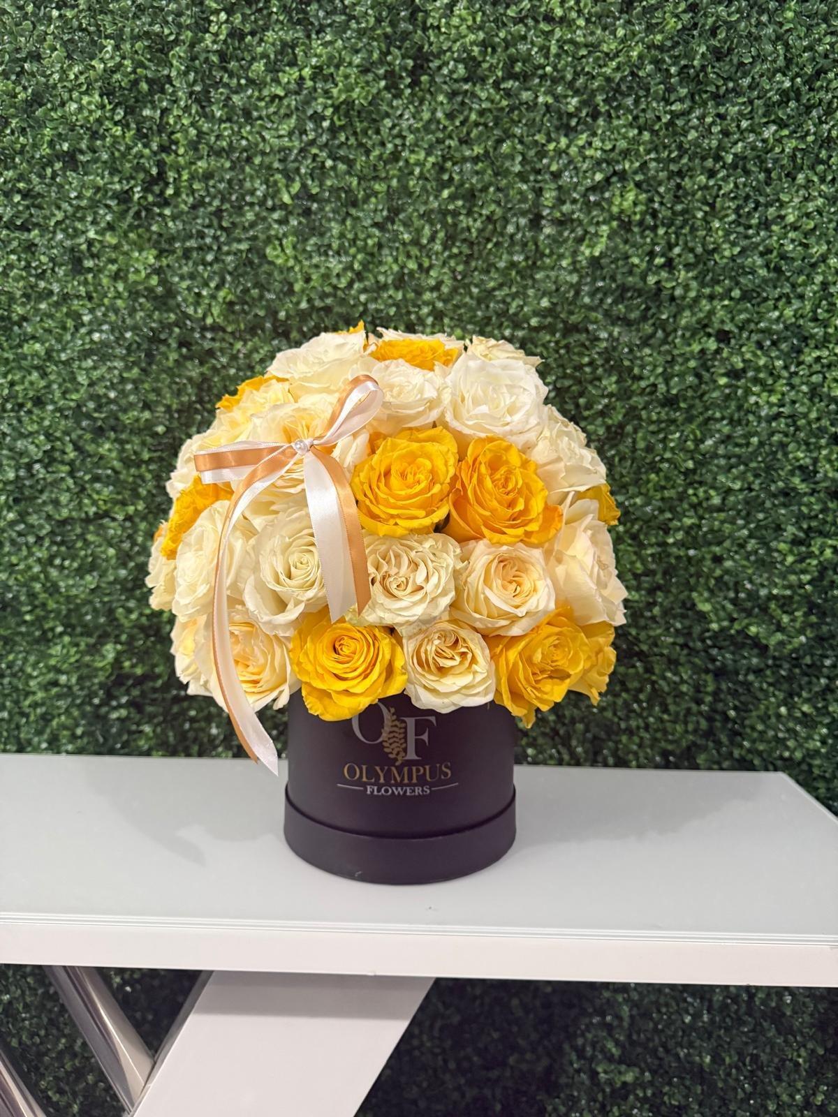 Caja de Rosas Doradas