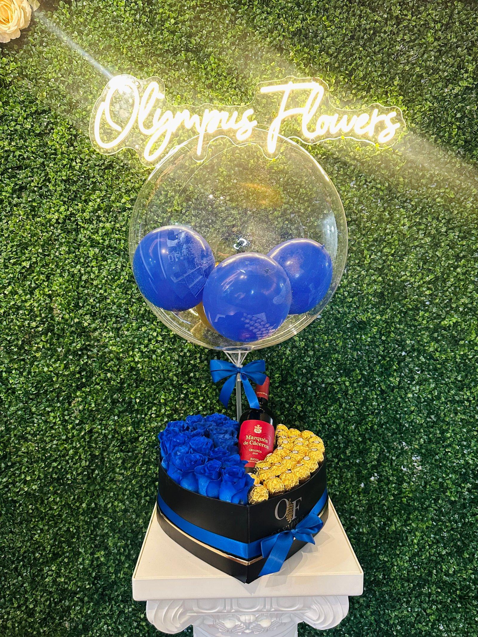 Blue Birthday Balloon